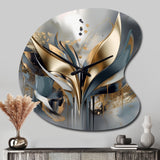 Abstract Shapes And Lines IV - Asymmetric Metal Wall Clock