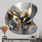 Abstract Shapes And Lines IV - Asymmetric Metal Wall Clock
