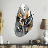 Abstract Shapes And Lines IV - Asymmetric Metal Wall Clock