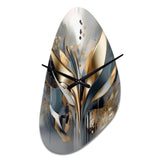 Abstract Shapes And Lines IV - Asymmetric Metal Wall Clock