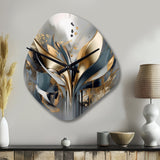 Abstract Shapes And Lines IV - Asymmetric Metal Wall Clock