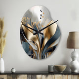 Abstract Shapes And Lines IV - Asymmetric Metal Wall Clock