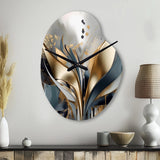 Abstract Shapes And Lines IV - Asymmetric Metal Wall Clock