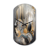 Soft Colors Marble Abstract I - Asymmetric Metal Wall Clock