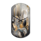 Soft Colors Marble Abstract I - Asymmetric Metal Wall Clock