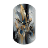 Soft Colors Marble Abstract II - Asymmetric Metal Wall Clock