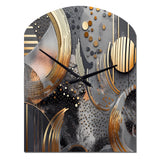 Soft Colors Marble Abstract III - Asymmetric Metal Wall Clock
