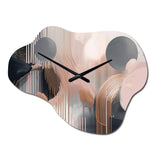 Whispers Of Marble II - Asymmetric Metal Wall Clock