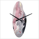 Solid Marble Paint Artwork II - Asymmetric Metal Wall Clock