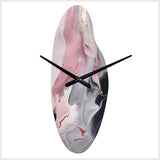 Solid Marble Paint Artwork II - Asymmetric Metal Wall Clock