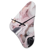 Solid Marble Paint Artwork III - Asymmetric Metal Wall Clock