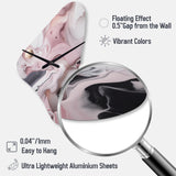 Solid Marble Paint Artwork III - Asymmetric Metal Wall Clock