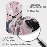 Solid Marble Paint Artwork III - Asymmetric Metal Wall Clock
