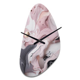 Solid Marble Paint Artwork III - Asymmetric Metal Wall Clock