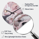 Solid Marble Paint Artwork III - Asymmetric Metal Wall Clock