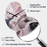 Solid Marble Paint Artwork III - Asymmetric Metal Wall Clock