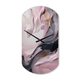 Solid Marble Paint Artwork V - Asymmetric Metal Wall Clock