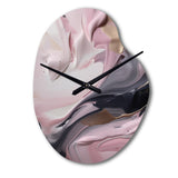 Solid Marble Paint Artwork V - Asymmetric Metal Wall Clock