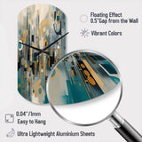 Transcending Reality V - Asymmetric Metal Wall Clock