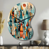 Joyful Geometric I - Asymmetric Metal Wall Clock