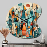 Joyful Geometric I - Asymmetric Metal Wall Clock