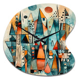 Joyful Geometric I - Asymmetric Metal Wall Clock