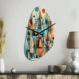 Joyful Geometric I - Asymmetric Metal Wall Clock