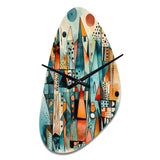 Joyful Geometric I - Asymmetric Metal Wall Clock