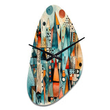 Joyful Geometric I - Asymmetric Metal Wall Clock