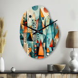Joyful Geometric I - Asymmetric Metal Wall Clock
