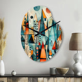 Joyful Geometric I - Asymmetric Metal Wall Clock