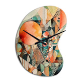 Joyful Geometric II - Asymmetric Metal Wall Clock