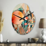 Joyful Geometric II - Asymmetric Metal Wall Clock