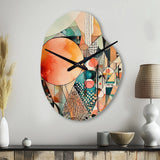 Joyful Geometric II - Asymmetric Metal Wall Clock