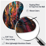 Random Swirls Abstract - Asymmetric Metal Wall Clock