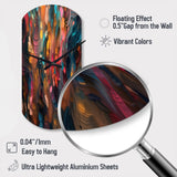 Random Swirls Abstract - Asymmetric Metal Wall Clock