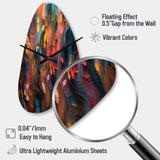 Random Swirls Abstract - Asymmetric Metal Wall Clock