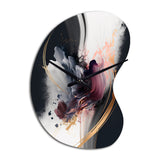 Gold Purple Transcending Complexity I - Asymmetric Metal Wall Clock