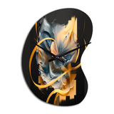 Abstract Butterfly - Asymmetric Metal Wall Clock