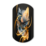 Abstract Butterfly - Asymmetric Metal Wall Clock