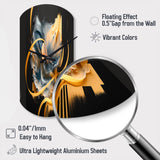 Abstract Butterfly - Asymmetric Metal Wall Clock