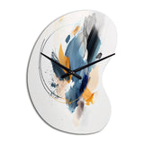 Abstract Shapes Modern Artwork II - Asymmetric Metal Wall Clock