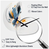 Abstract Shapes Modern Artwork II - Asymmetric Metal Wall Clock
