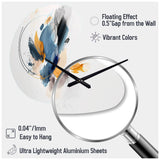 Abstract Shapes Modern Artwork II - Asymmetric Metal Wall Clock