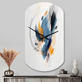 Abstract Shapes Modern Artwork II - Asymmetric Metal Wall Clock