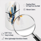 Abstract Shapes Modern Artwork II - Asymmetric Metal Wall Clock