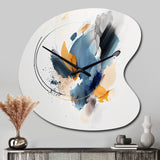 Abstract Shapes Modern Artwork II - Asymmetric Metal Wall Clock