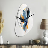 Abstract Shapes Modern Artwork II - Asymmetric Metal Wall Clock