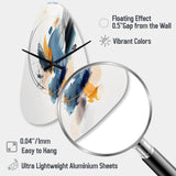 Abstract Shapes Modern Artwork II - Asymmetric Metal Wall Clock