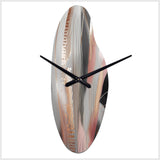 Pink Rose gold Circle Complexity I - Asymmetric Metal Wall Clock